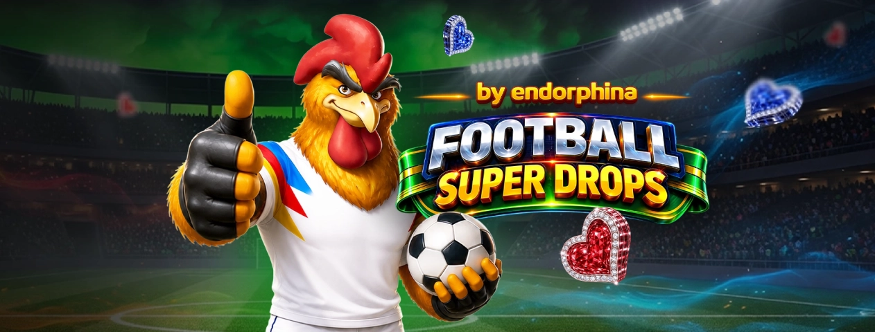 ⚽ Football Super Drops — 25 000 azonnali nyeremény az Endorphina nyerőgépeiben!